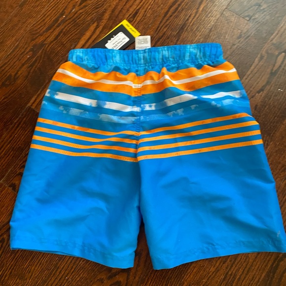Under Armour Other - Under Armour Kids Blue and Orange Striped Shorts